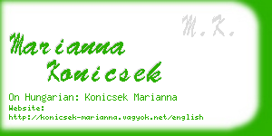 marianna konicsek business card